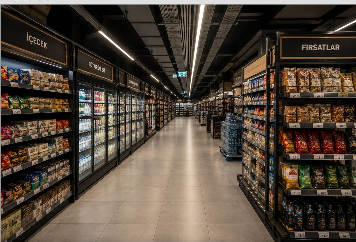 Photo: store shelves / milk & bread aisle